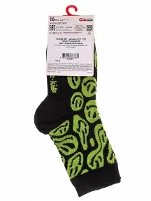 Детские носки Conte kids, 5С-11СП, рис. 635, ЧЕРНО-САЛАТОВЫЕ