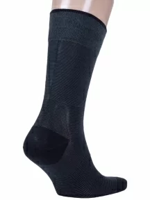 Набор мужских носков из мерсеризованного хлопка, 6 пар (ТМ Sergio di Calze), PG-17SC4-6, ЧЕРНЫЕ