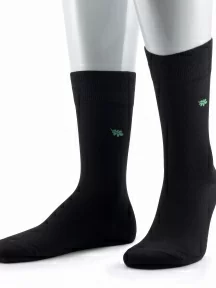 Мужские бамбуковые носки Grinston socks (PINGONS), 15D11, ЧЕРНЫЕ