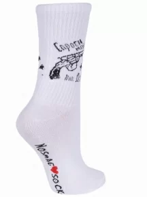 Женские носки "Челны Текстиль", L34ж, "Спроси меня, как дела?"
