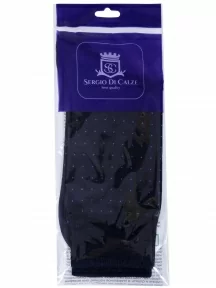 Мужские носки из мерсеризованного хлопка Sergio Di Calze (PINGONS), 18SC1, СИНИЕ