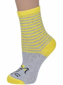 Комплект из 3 пар детских носков Альтаир, 3-С183, ЖЕЛТЫЕ