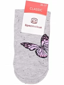 Женские носки Брестские (БЧК), 20С1129, рис. 580, СВЕТЛО-СЕРЫЕ
