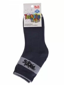 Детские махровые носки "Красная ветка", С-638, ТЕМНО-СЕРЫЕ