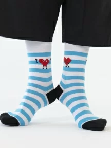 Носки unisex St. Friday Socks, tel-1067-02, "Морская люболь"