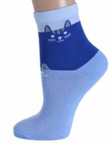 Женские носки LORENZline, Д121, ГОЛУБЫЕ