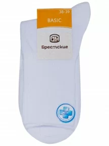 Женские медицинские носки Брестские (БЧК), 14С1202, рис. 033, БЕЛЫЕ