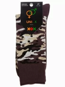 Носки unisex ХОХ FANTASY, XF-44, КОРИЧНЕВЫЕ