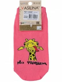 Женские носки VASILINA, 1С9287, МАЛИНОВЫЕ