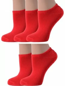 Комплект из 5 пар женских носков ХОХ, 5-G-3R7, КРАСНЫЕ