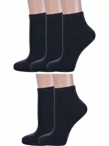 Комплект из 5 пар женских носков Альтаир, 5-А61, ЧЕРНЫЕ