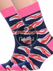 Комплект из 2 пар носков Hobby Line, 2-нус80128-04-14, СИНИЕ