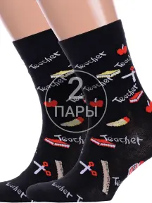 Комплект из 2 пар носков Hobby Line ЧЕРНЫЕ (2-нус80125-02)