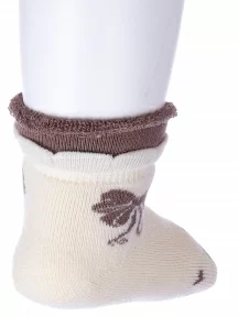 Детские махровые носки "Красная ветка", Д-650, БЕЖЕВО-КОРИЧНЕВЫЕ