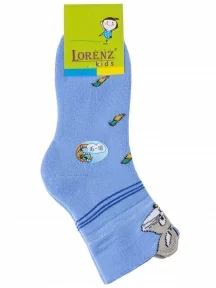 Детские махровые носки LORENZline, Л3, ГОЛУБЫЕ