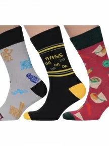 Комплект из 3 пар мужских носков MSCLUB №М37, msk3-М37, микс 9