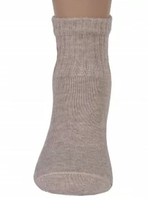 Подростковые носки LORENZline, П35, СВЕТЛО-КОРИЧНЕВЫЕ с мишкой