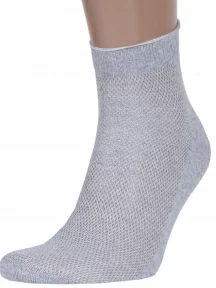 Мужские укороченные носки Альтаир, А43, СВЕТЛО-СЕРЫЕ