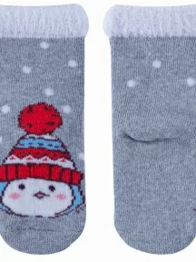 Детские махровые носки "НАШЕ" Смоленской чулочной фабрики, 232С10, рис. 1, ТЕМНО-МЕЛАНЖЕВЫЕ №54-4