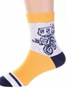 Детские носки Брестские (БЧК), 14С3081, рис. 4000, ГОРЧИЧНЫЕ