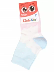 Детские носки Conte kids, 5С-11СП, рис. 586, БИРЮЗОВО-РОЗОВЫЕ