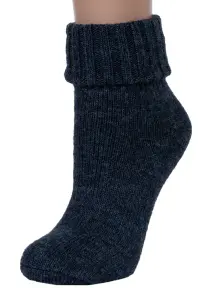 Женские шерстяные носки RuSocks (Орудьевский трикотаж) ТЕМНО-СИНИЕ (Ж-195)