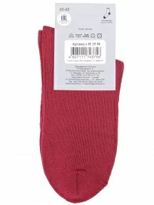 Детские махровые носки LORENZline, П15М, БОРДОВЫЕ