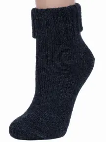 Женские шерстяные носки RuSocks (Орудьевский трикотаж) ЧЕРНЫЕ (Ж-195)