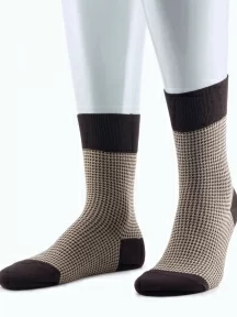 Мужские бамбуковые носки Sergio Di Calze (PINGONS), 17SC5, КОРИЧНЕВЫЕ