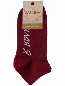Женские носки VASILINA, 1С9288, БОРДОВЫЕ
