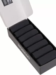 Набор из 7 пар мужских носков "Бизнес" (RuSocks / Орудьевский трикотаж), РуС-7, графитовые