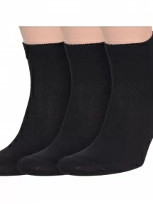 Комплект из 3 пар мужских носков Брестские (БЧК), 3-14С2124, рис. 000, ЧЕРНЫЕ