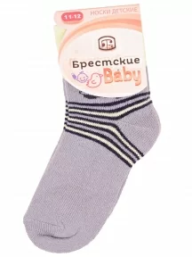 Детские махровые носки Брестские (БЧК), 14С3060, рис. 822, СВЕТЛО-СЕРЫЕ