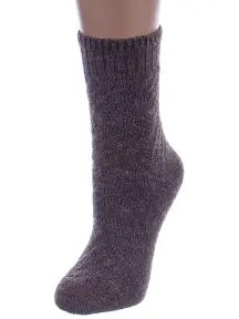 Женские полушерстяные носки RuSocks (Орудьевский трикотаж) ТЕМНО-БЕЖЕВЫЕ (Ж3-38847)