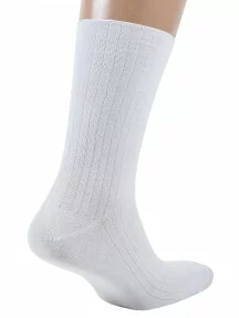 Комплект из 5 пар мужских носков без резинки ХОХ, 5-X-201, БЕЛЫЕ