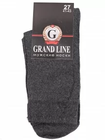 Мужские носки GRAND LINE, М-130, АСФАЛЬТ