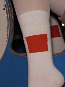 Носки unisex St. Friday Socks, РМ-1368-02/11, “Красный квадрат”