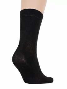 Комплект из 10 пар мужских носков "Оптима" (Челны-текстиль), 10-L22, черные (без этикеток)