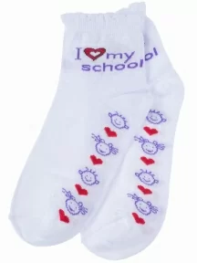 Детские носки "Красная ветка", С-527, БЕЛО-ФИОЛЕТОВЫЕ