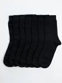 Набор из 7 пар мужских носков "Нева-Сокс", НС-7-0-В, черные