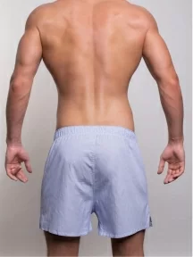 Мужские трусы-шорты из 100% хлопка Sergio Dallini, SG3310-8, ГОЛУБЫЕ