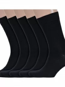 Комплект из 5 пар мужских носков Гамма, 5-С343, ЧЕРНЫЕ