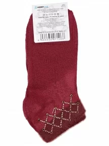Женские махровые носки Hobby Line, Нжму1001, БОРДОВЫЕ
