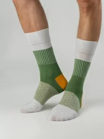 Набор из 3 пар мужских носков MSCLUB №М52, ВИ3-НМ52, ЗЕЛЕНЫЕ 2
