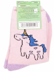 Детские теплые махровые носки Hobby Line, Ндад7622-6, СИРЕНЕВЫЕ