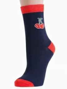 Женские носки ХОХ, G-3R16, ТЕМНО-СИНИЕ