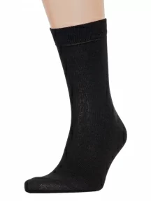 Комплект из 10 пар мужских носков "Оптима" (Челны-текстиль), 10-L22, черные (без этикеток)