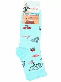 Детские носки LORENZline, П6, БИРЮЗОВЫЕ