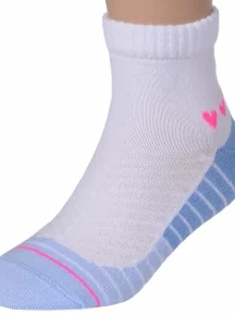 Детские укороченные носки Брестские (БЧК), 15С3085, рис. 162, БЕЛО-ГОЛУБЫЕ