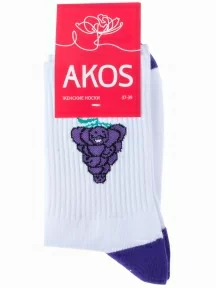 Женские носки Akos, FW41N13, БЕЛЫЕ